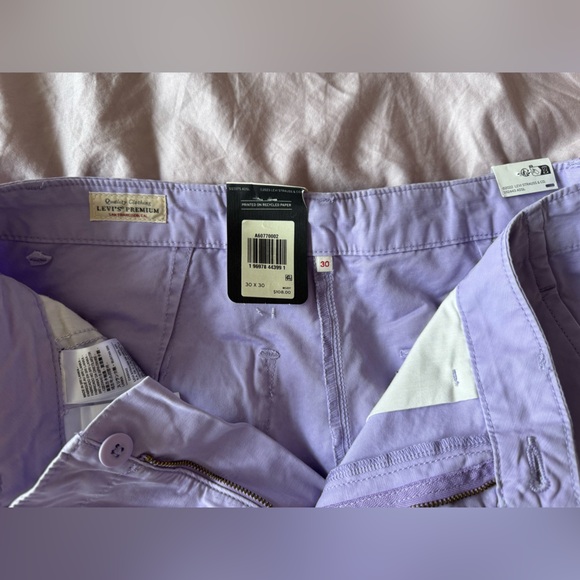 NWT Levi’s Purple Rose Cotton Mid Rise Wide Leg Relaxed Baggy Fit Cargo Pants - Picture 6 of 8